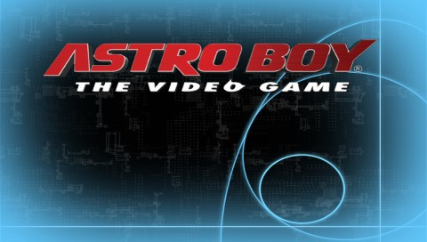 Astro Boy: The Video Game title screen for PSP